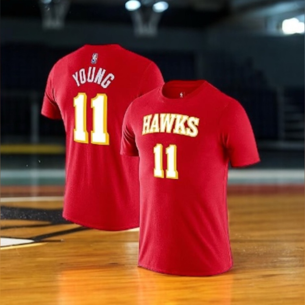 Trae Young Atlanta Hawks NBA Basketball Kids Icon Performance Jersey T-Shirt